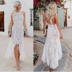 In your dreams white lace dress from Vici